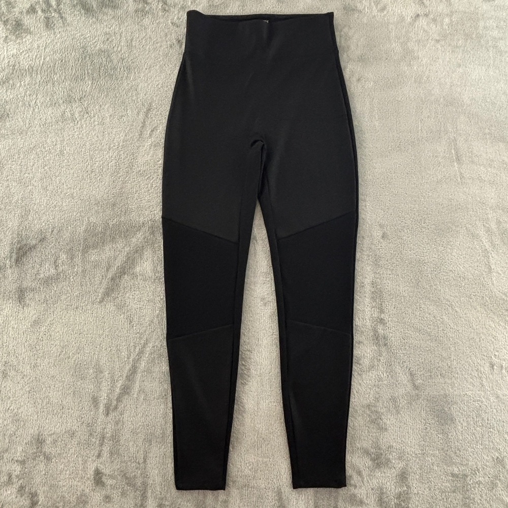 SPANX Assets Red Hot Label Leggings Womens L Black Shaping Shapewear 29" Inseam
